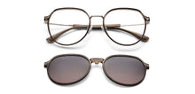 Load image into Gallery viewer, Dark Grey Round Full Rim Unisex Clip-on Eyeglasses by Lenskart Air-228878