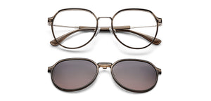 Dark Grey Round Full Rim Unisex Clip-on Eyeglasses by Lenskart Air-228878