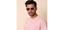 Load image into Gallery viewer, Transparent Pink Hexagonal Full Rim Unisex Clip-on Eyeglasses by Lenskart Air-228879