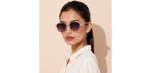 Load image into Gallery viewer, Transparent Pink Hexagonal Full Rim Unisex Clip-on Eyeglasses by Lenskart Air-228879