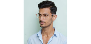 Transparent Pink Hexagonal Full Rim Unisex Clip-on Eyeglasses by Lenskart Air-228879