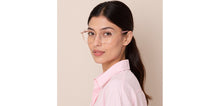 Load image into Gallery viewer, Transparent Pink Hexagonal Full Rim Unisex Clip-on Eyeglasses by Lenskart Air-228879