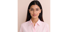 Load image into Gallery viewer, Transparent Pink Hexagonal Full Rim Unisex Clip-on Eyeglasses by Lenskart Air-228879