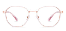 Load image into Gallery viewer, Transparent Pink Hexagonal Full Rim Unisex Clip-on Eyeglasses by Lenskart Air-228879