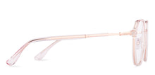 Load image into Gallery viewer, Transparent Pink Hexagonal Full Rim Unisex Clip-on Eyeglasses by Lenskart Air-228879