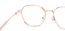 Load image into Gallery viewer, Transparent Pink Hexagonal Full Rim Unisex Clip-on Eyeglasses by Lenskart Air-228879