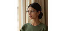 Load image into Gallery viewer, Clear Grey Square Full Rim Unisex Clip-on Eyeglasses by Lenskart Air-228880
