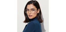 Load image into Gallery viewer, Clear Grey Square Full Rim Unisex Clip-on Eyeglasses by Lenskart Air-228880