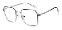 Load image into Gallery viewer, Clear Grey Square Full Rim Unisex Clip-on Eyeglasses by Lenskart Air-228880