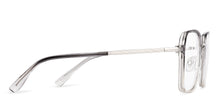 Load image into Gallery viewer, Clear Grey Square Full Rim Unisex Clip-on Eyeglasses by Lenskart Air-228880