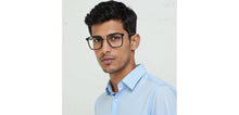 Load image into Gallery viewer, Black Square Full Rim Unisex Clip-on Eyeglasses by Lenskart Air-228881