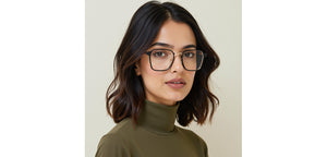Black Square Full Rim Unisex Clip-on Eyeglasses by Lenskart Air-228881