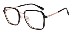 Black Square Full Rim Unisex Clip-on Eyeglasses by Lenskart Air-228881