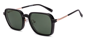 Black Square Full Rim Unisex Clip-on Eyeglasses by Lenskart Air-228881