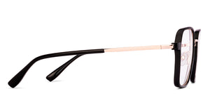 Black Square Full Rim Unisex Clip-on Eyeglasses by Lenskart Air-228881
