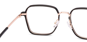 Black Square Full Rim Unisex Clip-on Eyeglasses by Lenskart Air-228881
