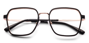Black Square Full Rim Unisex Clip-on Eyeglasses by Lenskart Air-228881
