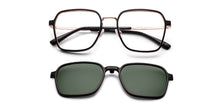 Load image into Gallery viewer, Black Square Full Rim Unisex Clip-on Eyeglasses by Lenskart Air-228881
