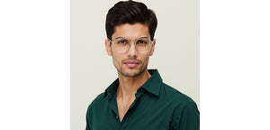 Clear Square Full Rim Unisex Clip-on Eyeglasses by Lenskart Air-228882