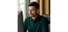 Load image into Gallery viewer, Clear Square Full Rim Unisex Clip-on Eyeglasses by Lenskart Air-228882