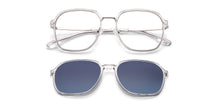 Load image into Gallery viewer, Clear Square Full Rim Unisex Clip-on Eyeglasses by Lenskart Air-228882