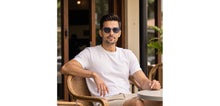 Load image into Gallery viewer, Blue Square Full Rim Unisex Clip-on Eyeglasses by Lenskart Air-228884