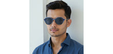 Load image into Gallery viewer, Blue Square Full Rim Unisex Clip-on Eyeglasses by Lenskart Air-228884