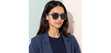 Load image into Gallery viewer, Blue Square Full Rim Unisex Clip-on Eyeglasses by Lenskart Air-228884