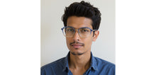 Load image into Gallery viewer, Blue Square Full Rim Unisex Clip-on Eyeglasses by Lenskart Air-228884