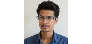 Blue Square Full Rim Unisex Clip-on Eyeglasses by Lenskart Air-228884