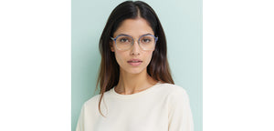 Blue Square Full Rim Unisex Clip-on Eyeglasses by Lenskart Air-228884