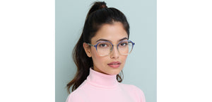 Blue Square Full Rim Unisex Clip-on Eyeglasses by Lenskart Air-228884