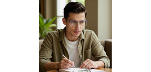 Blue Square Full Rim Unisex Clip-on Eyeglasses by Lenskart Air-228884