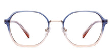 Load image into Gallery viewer, Blue Square Full Rim Unisex Clip-on Eyeglasses by Lenskart Air-228884