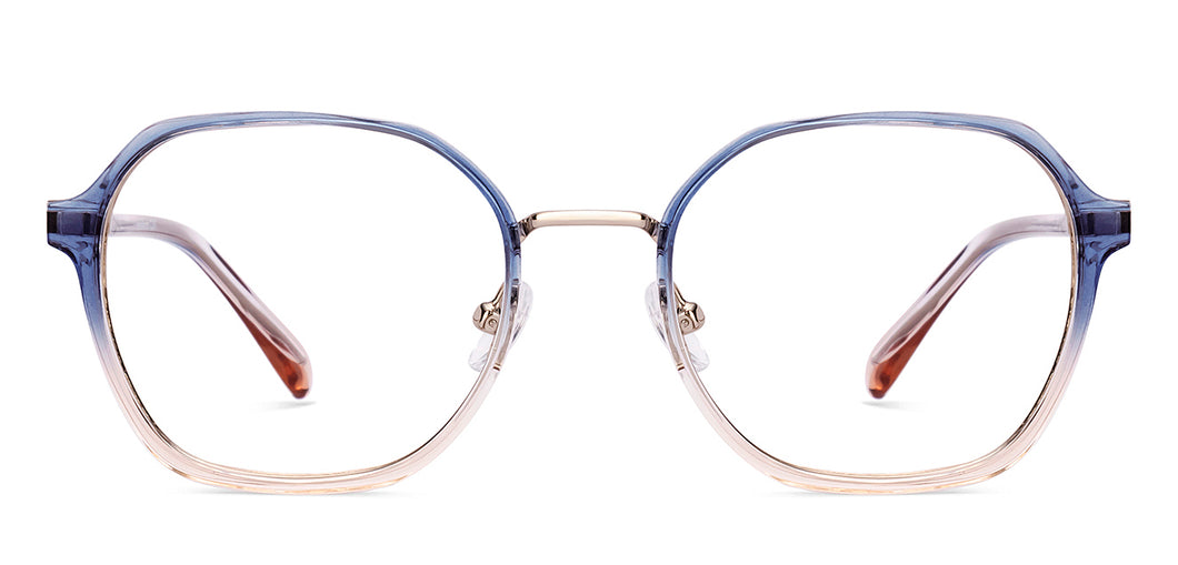 Blue Square Full Rim Unisex Clip-on Eyeglasses by Lenskart Air-228884