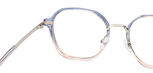 Blue Square Full Rim Unisex Clip-on Eyeglasses by Lenskart Air-228884