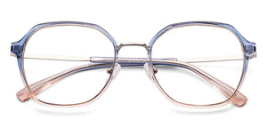Blue Square Full Rim Unisex Clip-on Eyeglasses by Lenskart Air-228884