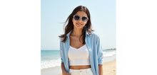 Load image into Gallery viewer, Blue Square Full Rim Unisex Clip-on Eyeglasses by Lenskart Air-228886