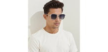 Load image into Gallery viewer, Blue Square Full Rim Unisex Clip-on Eyeglasses by Lenskart Air-228886