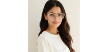 Load image into Gallery viewer, Blue Square Full Rim Unisex Clip-on Eyeglasses by Lenskart Air-228886