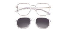 Load image into Gallery viewer, Blue Square Full Rim Unisex Clip-on Eyeglasses by Lenskart Air-228886