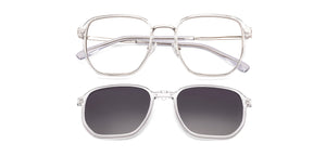 Blue Square Full Rim Unisex Clip-on Eyeglasses by Lenskart Air-228886