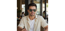 Load image into Gallery viewer, Clear Grey Square Full Rim Unisex Clip-on Eyeglasses by Lenskart Air-228887