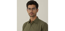 Load image into Gallery viewer, Clear Grey Square Full Rim Unisex Clip-on Eyeglasses by Lenskart Air-228887