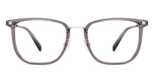 Clear Grey Square Full Rim Unisex Clip-on Eyeglasses by Lenskart Air-228887