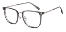 Load image into Gallery viewer, Clear Grey Square Full Rim Unisex Clip-on Eyeglasses by Lenskart Air-228887