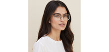 Load image into Gallery viewer, Clear Grey Square Full Rim Unisex Clip-on Eyeglasses by Lenskart Air-228889