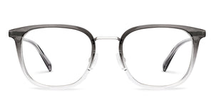 Clear Grey Square Full Rim Unisex Clip-on Eyeglasses by Lenskart Air-228889