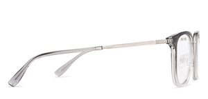 Clear Grey Square Full Rim Unisex Clip-on Eyeglasses by Lenskart Air-228889