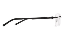 Load image into Gallery viewer, Black Rectangle Rimless Unisex Eyeglasses by Lenskart Air-229481